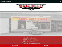 Tablet Screenshot of kensautocenter.com